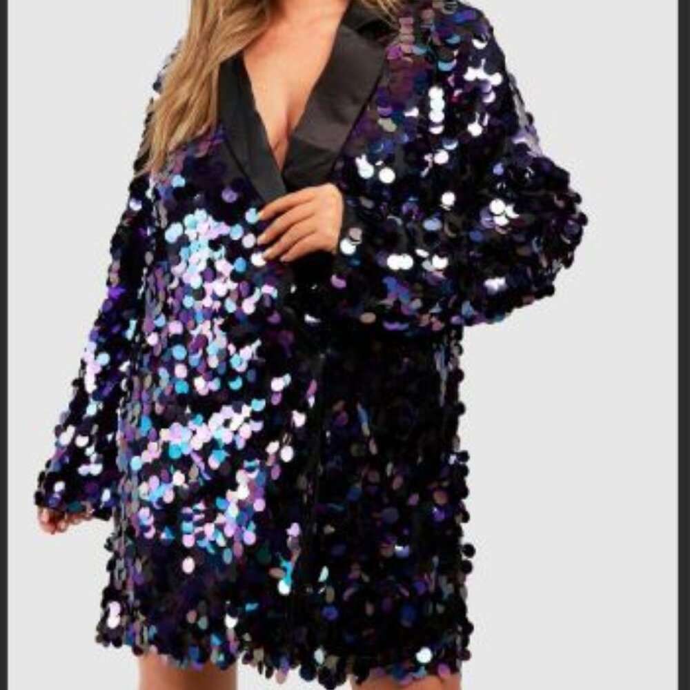 Sequin Blazer Dress